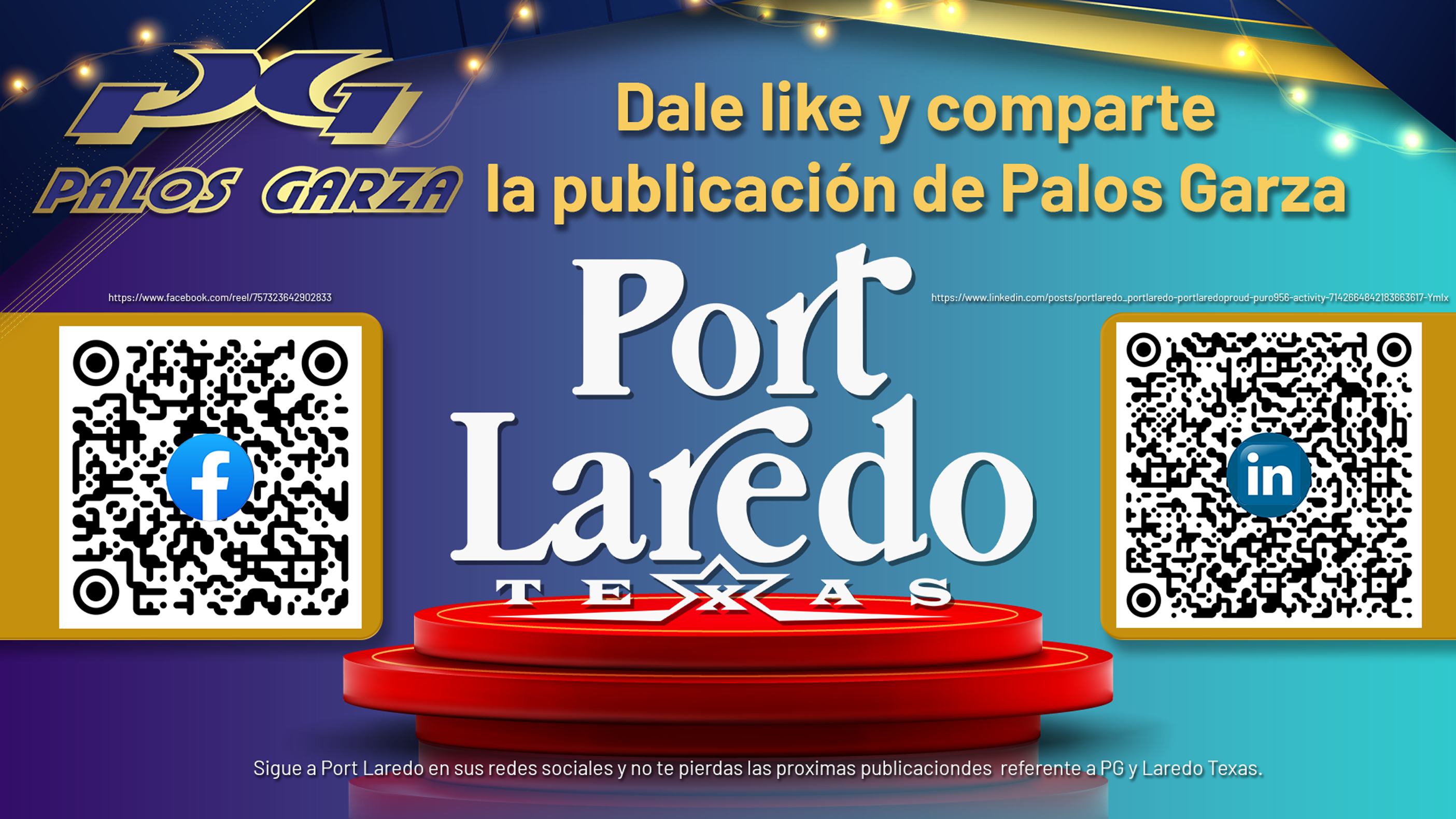 Port Laredo Texas, dale like y comparte.